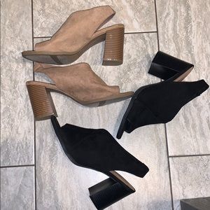 SUPER DEAL 2 for 30  open toe block heel